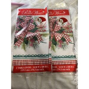 The Pioneer Woman Christmas Table Covers. 2 (2pk) New. 54x 108.
